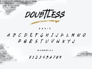 Doubtless Brush Font