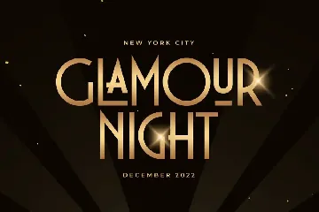 Growing - Luxury Modern Art Deco Font