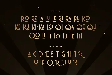 Growing - Luxury Modern Art Deco Font