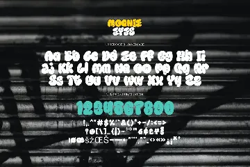 Moonie Eyes - Graffiti Type font