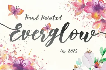 Floweress - Hand Painted Brush & WEBFONT