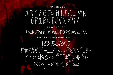 Vampires Horror Brush Font