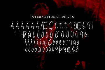 Vampires Horror Brush Font