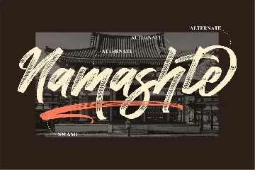 Namashte Brush Font