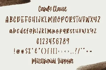 Candy Clause font