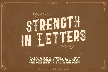 Blacktail - Layered Vintage Font