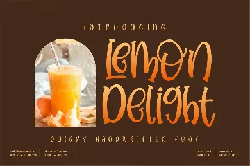 Lemon Delight Quirky font