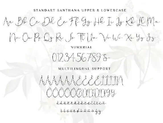 Santhana font