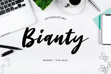 Bianty Brush Typeface font