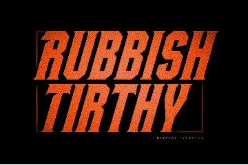 Rubbish Tirthy font