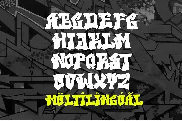 Under Boom - Urban Graffiti Font