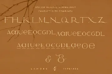 Lamore Sans & Script Typeface - Bold Version font