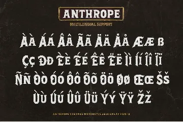 Anthrope font