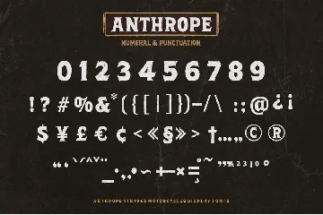 Anthrope font