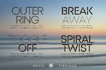 MAVIS SANS - FUTURISTIC TYPEFACE font