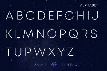 MAVIS SANS - FUTURISTIC TYPEFACE font