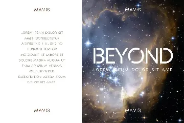 MAVIS SANS - FUTURISTIC TYPEFACE font