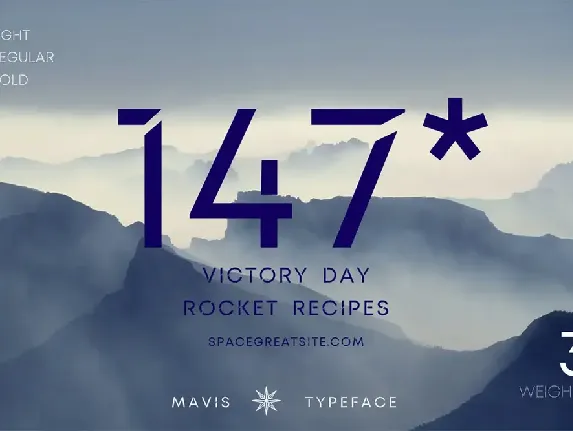 MAVIS SANS - FUTURISTIC TYPEFACE font