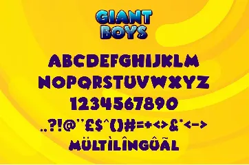 Giant Boys - Bold Display Font