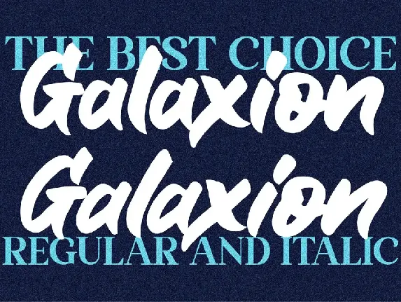 Galaxion Brush font