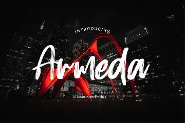 Armeda Brush Font