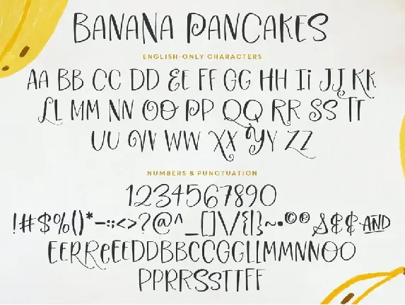 Banana Pancake Typeface font