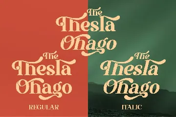 The Thesla Ohago Serif font