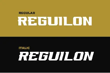 REGUILON SPORT DISPLAY FONT