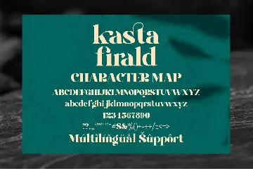 Kasta Firald Serif font