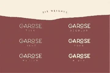 Carose Sans- 6 Elegant Typeface font