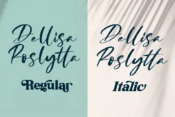 Dellisa Roslytta Script font