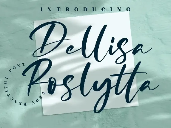 Dellisa Roslytta Script font