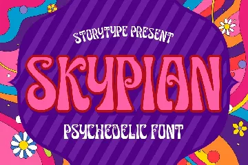 Skypian Psychedelic Font