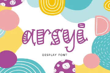 Arsyi Display Font