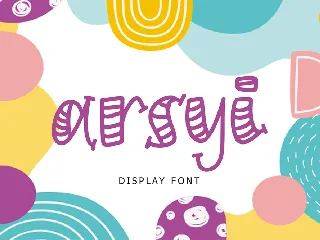 Arsyi Display Font