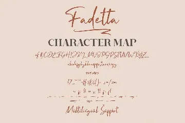 Fadetta Signature Script font