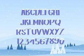 Winter Snowy - Decorative Font