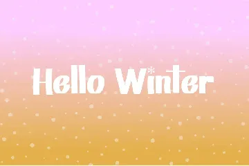 Winter Snowy - Decorative Font