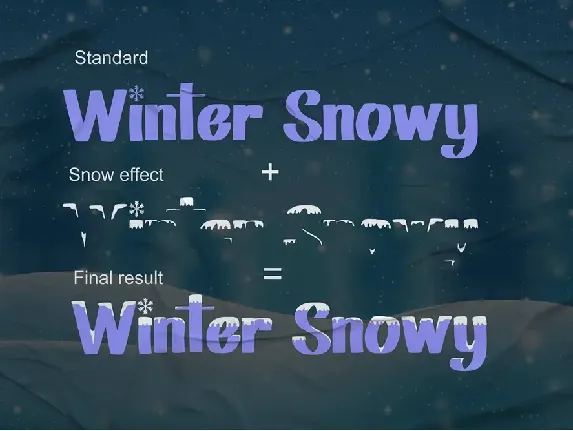 Winter Snowy - Decorative Font