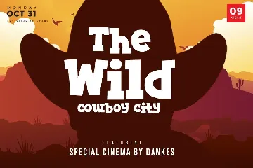 Sheriff Bounce - kids western font