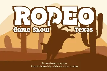 Sheriff Bounce - kids western font