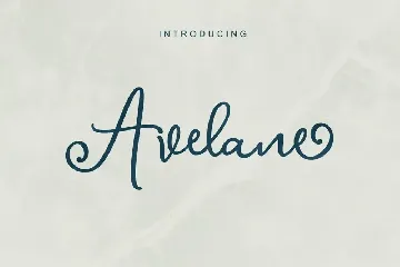 Avelane Script Font