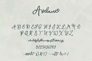 Avelane Script Font