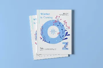 Snowy - Winter Floral Color Font