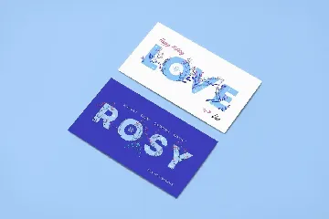 Snowy - Winter Floral Color Font