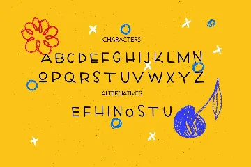 Crayon - playful handmade font