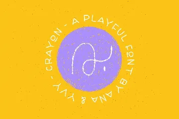 Crayon - playful handmade font