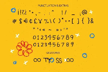 Crayon - playful handmade font