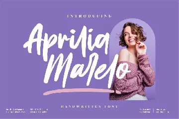 Aprilia Marelo Handwritten font