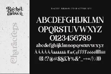 Rachel Brown font